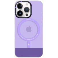 Przezroczysty pokrowiec z MagSafe dla iPhone 13 Pro - fioletowy