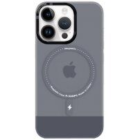 Przezroczysty pokrowiec z MagSafe dla iPhone 13 Pro Max - szary