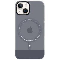 Przezroczysty pokrowiec z MagSafe dla iPhone 14 - szary
