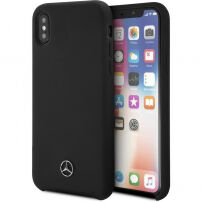 Mercedes Lining pokrowiec silikonowy do iPhone X - czarny