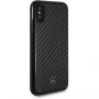 Mercedes Hard case Dynamic Carbon etui do iPhone X - czarne