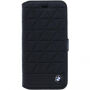 BMW Hexagon Book pokrowiec skórzany do iPhone SE (2020/2022) / 8 / 7 - czarny