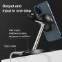 Magnetyczna podstawka ładująca 3 w 1 z lampką nocną dla iPhone / Apple Watch / Airpods - biały