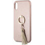 Guess Saffiano Ring pokrowiec do iPhone X - różowy