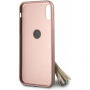 Guess Saffiano Ring pokrowiec do iPhone X - różowy