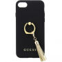 Guess Saffiano Ring pokrowiec do iPhone X - czarny