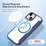Etui z klapką DUX DUCIS Skin X z MagSafe dla iPhone 15 - ciemnoniebieski