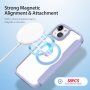 Etui z klapką DUX DUCIS Skin X z MagSafe dla iPhone 15 - fioletowy