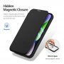 Etui z klapką DUX DUCIS Skin X z MagSafe dla iPhone 15 Plus - czarne