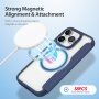 Etui z klapką DUX DUCIS Skin X z MagSafe dla iPhone 15 Pro - ciemnoniebieski