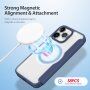 Etui z klapką DUX DUCIS Skin X z MagSafe dla iPhone 15 Pro Max - ciemnoniebieski