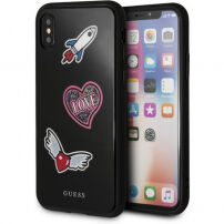Guess Iconic pokrowiec do iPhone X - czarny