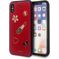 Guess Iconic pokrowiec do iPhone X - czerwony