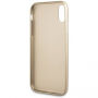 Guess Saffiano Butterfly etui do iPhone X - różowo-złote