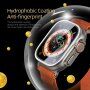 Szkło hartowane DUX DUCIS z metalową ramką dla Apple Watch Ultra 49 mm - srebrny