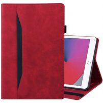 Elegancki pokrowiec z miejscem na karty dla iPad mini 1 / 2 / 3 / 4 / 5 - czerwony