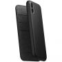 Nomad Folio Leather case pokrowiec do Apple iPhone XS / X - czarny