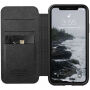 Nomad Folio Leather case pokrowiec do Apple iPhone XS / X - czarny