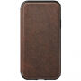 Nomad Folio Leather Tri-Fold pokrowiec do Apple iPhone XS / X - brązowy