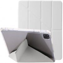 Etui z przezroczystym tyłem i podstawką origami dla iPad Pro 12,9" (2018-2022) - szare