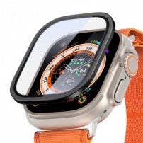 Szkło hartowane DUX DUCIS z metalową ramką dla Apple Watch Ultra 49 mm - czarne