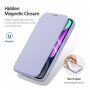 Etui z klapką DUX DUCIS Skin X z MagSafe dla iPhone 15 - fioletowy