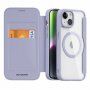 Etui z klapką DUX DUCIS Skin X z MagSafe dla iPhone 15 - fioletowy