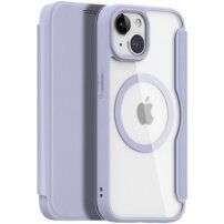 Etui z klapką DUX DUCIS Skin X z MagSafe dla iPhone 15 - fioletowy