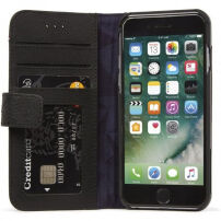 Decoded Leather Wallet pokrowiec do Apple iPhone SE (2020/2022) / 8 / 7 / 6S - czarny