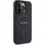 Guess Saffiano pokrowiec z Magsafe dla iPhone 15 Pro - czarny