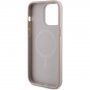 Guess Saffiano pokrowiec z Magsafe dla iPhone 15 Pro Max - różowy