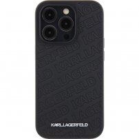 Karl Lagerfeld Quilted Pattern pokrowiec dla iPhone 15 Pro - czarny