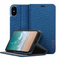 LAUT Apex Knit pokrowiec do iPhone X - niebieski