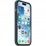 Oryginalne Apple etui silikonowe z MagSafe dla iPhone 15 - niebieski burzowy