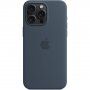 Oryginalne Apple etui silikonowe z MagSafe dla iPhone 15 Pro Max - niebieski burzowy