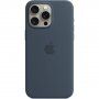 Oryginalne Apple etui silikonowe z MagSafe dla iPhone 15 Pro Max - niebieski burzowy