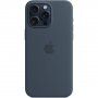 Oryginalne Apple etui silikonowe z MagSafe dla iPhone 15 Pro Max - niebieski burzowy