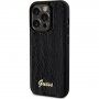 Guess Sequin Script Logo pokrowiec z cekinami dla iPhone 14 Pro Max - czarny