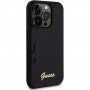 Guess Sequin Script Logo pokrowiec z cekinami dla iPhone 14 Pro Max - czarny
