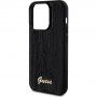 Guess Sequin Script Logo pokrowiec z cekinami dla iPhone 14 Pro Max - czarny