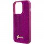 Guess Sequin Script Logo pokrowiec z cekinami dla iPhone 15 Pro - fuksjowy