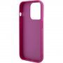 Guess Sequin Script Logo pokrowiec z cekinami dla iPhone 15 Pro - fuksjowy