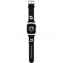 Karl Lagerfeld Karl i Choupette Head NFT pasek dla Apple Watch Ultra 49mm / 46mm / 45mm / 44mm / 42mm - czarny
