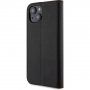 Karl Lagerfeld Saffiano Karl and Choupette NFT flip pokrowiec dla iPhone 15 Plus - czarne