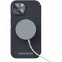 NJORD Leather flip pokrowiec z MagSafe dla iPhone 14 - ciemnoszary