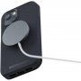 NJORD Leather flip pokrowiec z MagSafe dla iPhone 14 - ciemnoszary