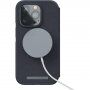 NJORD Leather flip pokrowiec z MagSafe dla iPhone 14 Pro - ciemnoszary