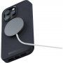 NJORD Leather flip pokrowiec z MagSafe dla iPhone 14 Pro - ciemnoszary