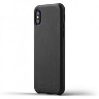 Mujjo Full Leather pokrowiec do Apple iPhone X - czarny