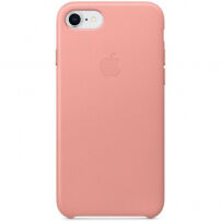 Oryginalny Apple pokrowiec skórzany do iPhone SE (2020/2022) / 8 / 7 - jasnoróżowy